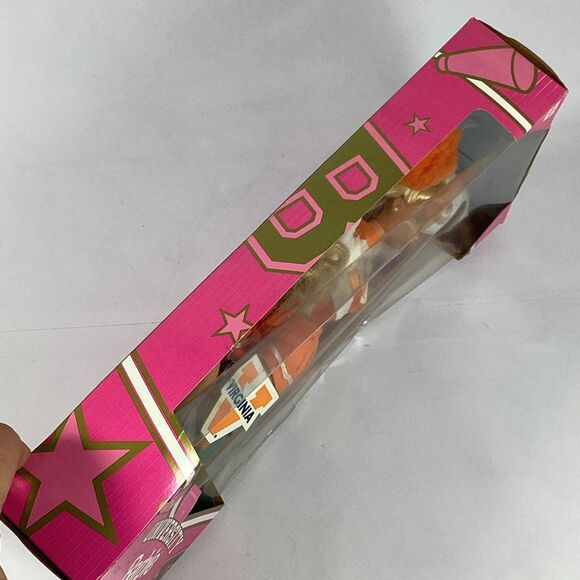 Mattel University Barbie UVA Cheerleader University Of VA New 1997 Box Damaged - Picture 4 of 12